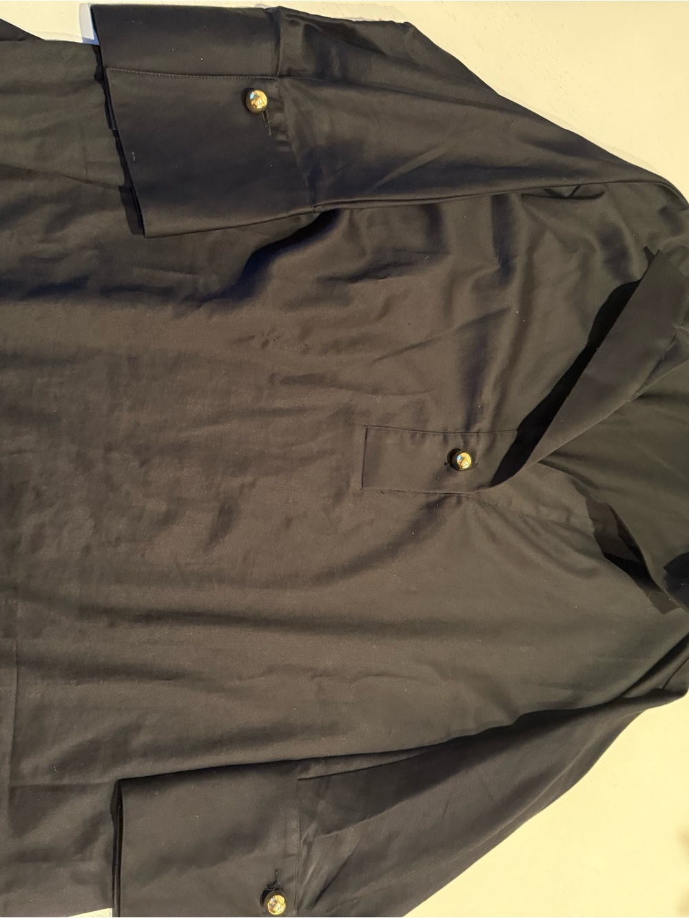 Tuckernuck Black Willow Blouse with Button-Cuff